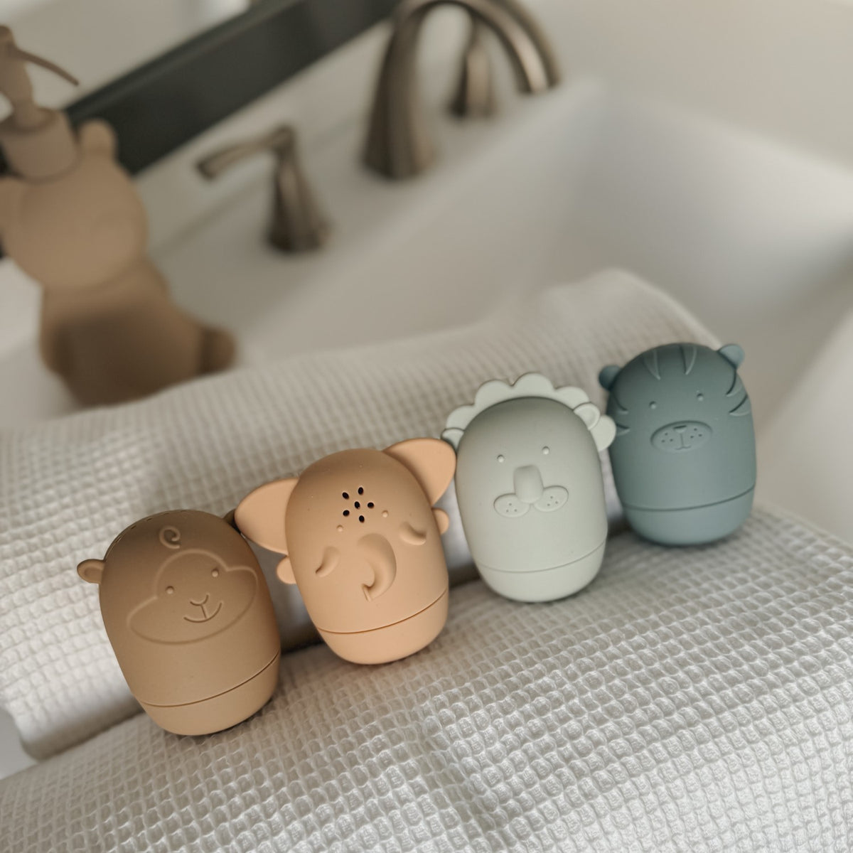 Nouka Bath Toy Set - Soft Safari