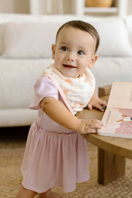 LouLou Lollipop Bandana Bib Set in Mermaids