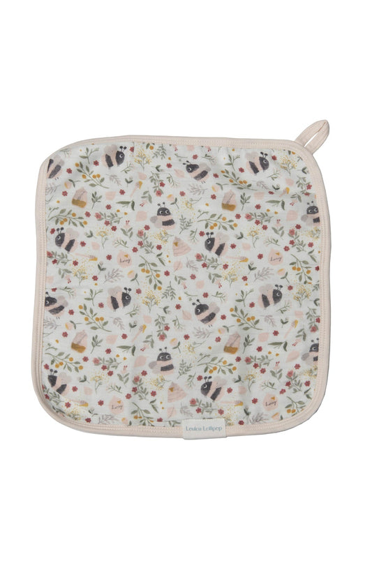 Muslin Cotton 3 Piece Washcloth Set in Bumblebees