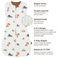 Belan J Convertible Swaddle Sack in Foxes