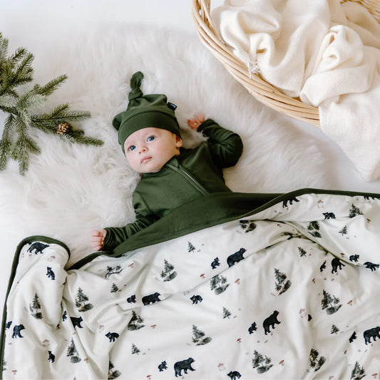Belan J 1.0 TOG Child Blanket in Black Bears