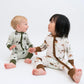 Belan J Footless Bamboo Sleeper in Black Bears