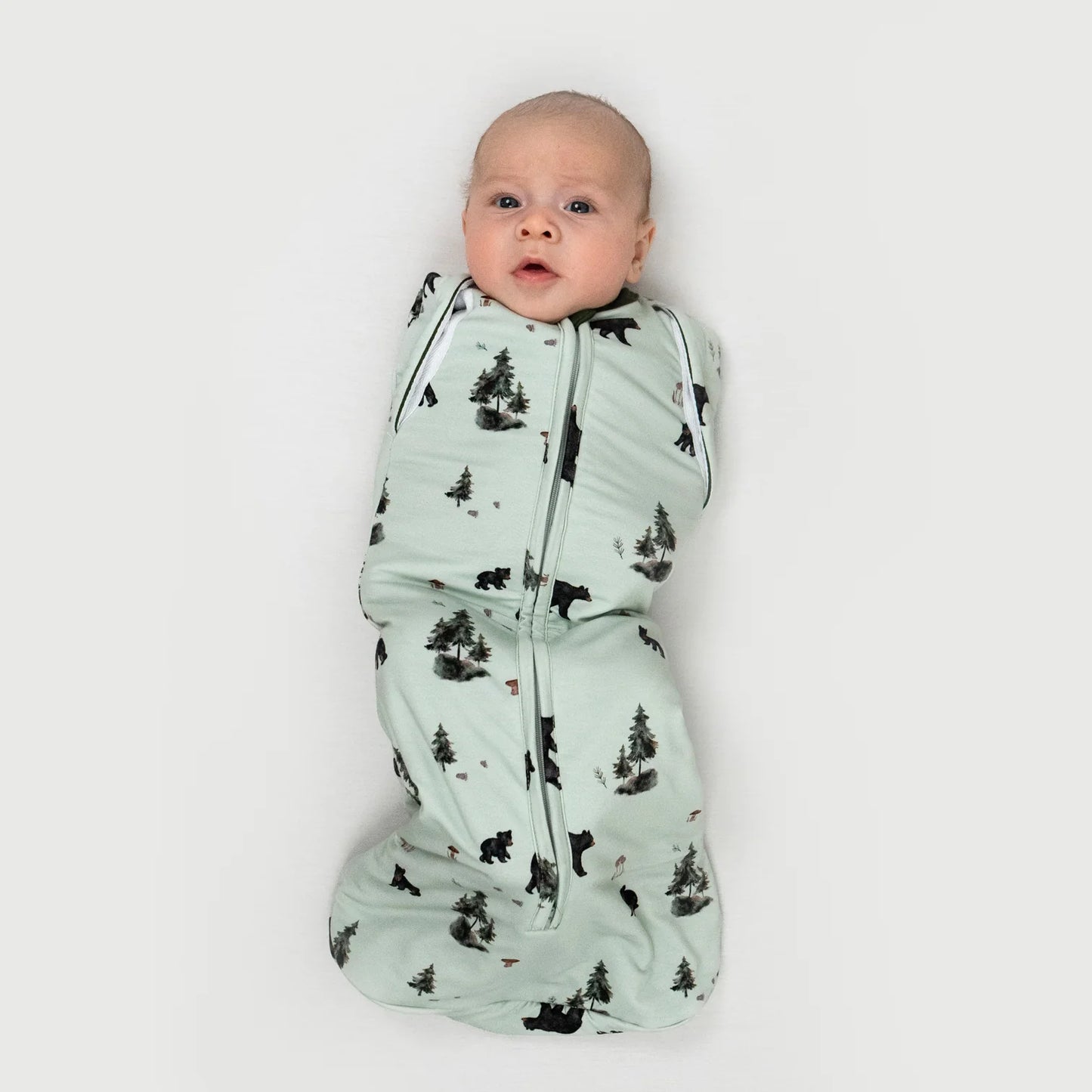 Belan J Convertible Swaddle Sack in Black Bears