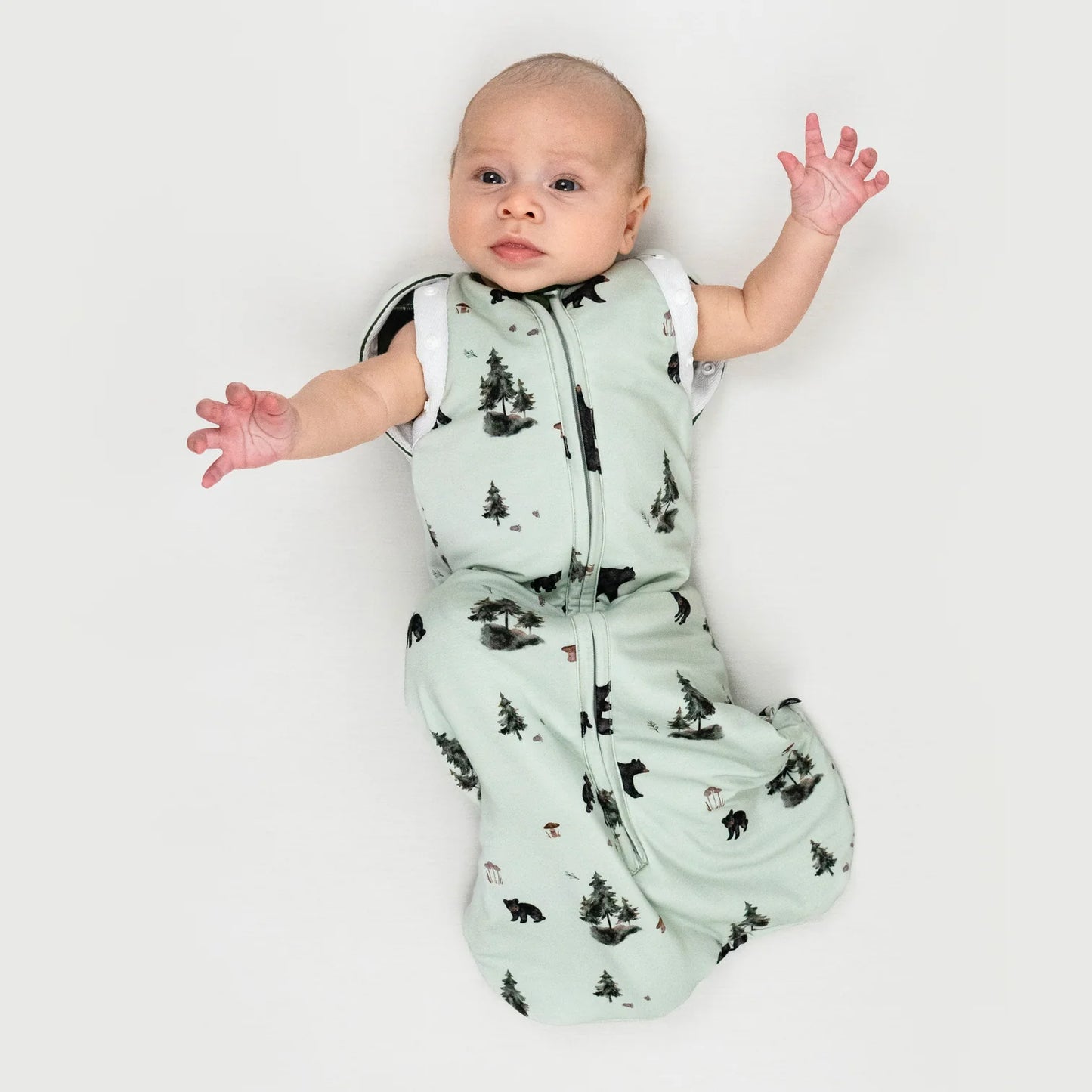 Belan J Convertible Swaddle Sack in Black Bears