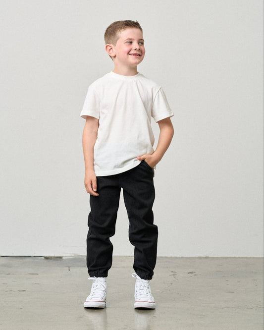 Little Bipsy Denim Jogger in Black