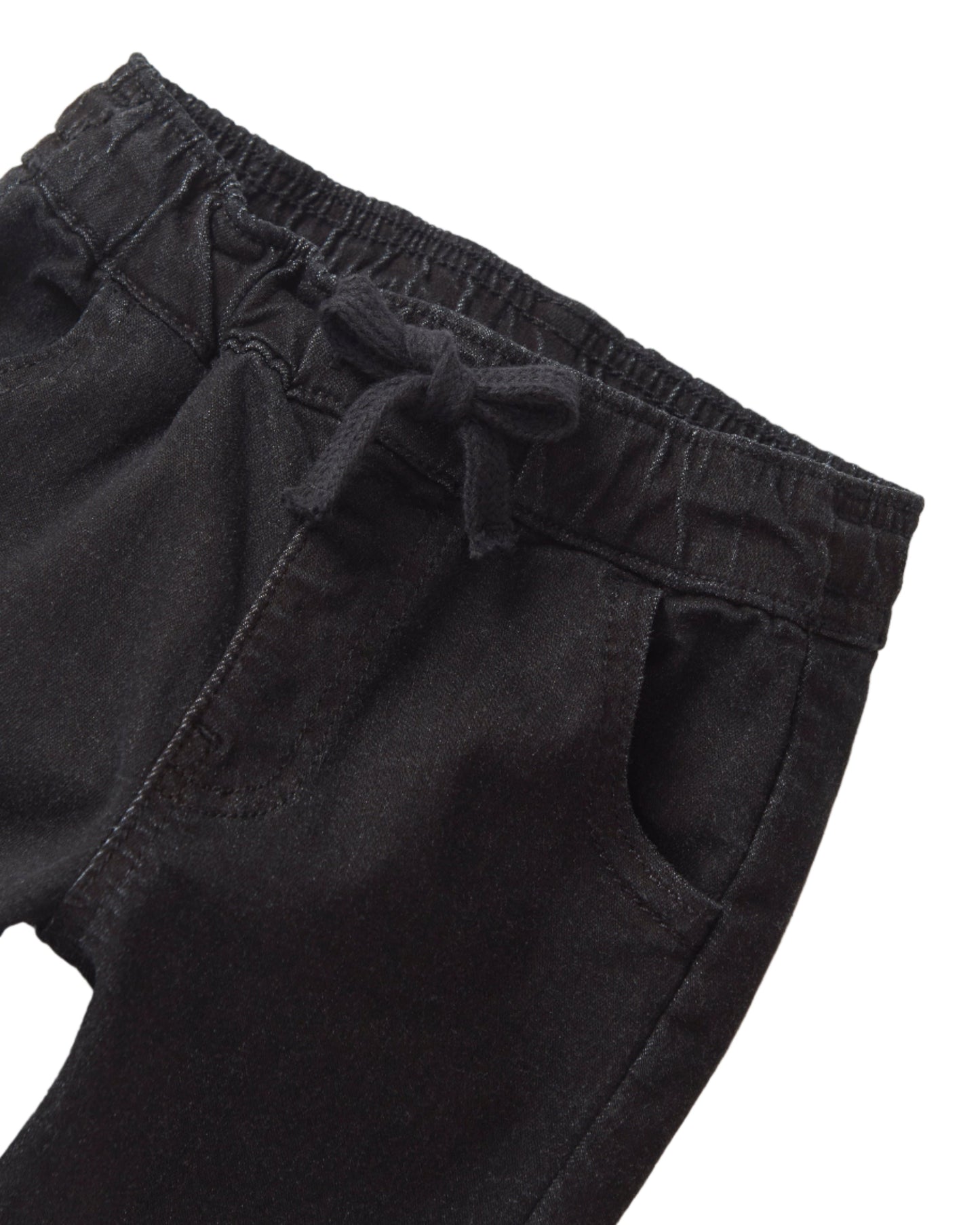 Little Bipsy Denim Jogger in Black