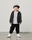 Little Bipsy Washed Hooded Denim Jacket in Black