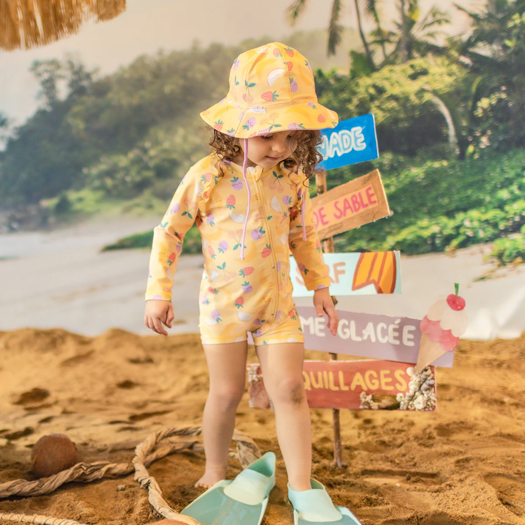 Souris Mini Reversible Swim Hat with ties