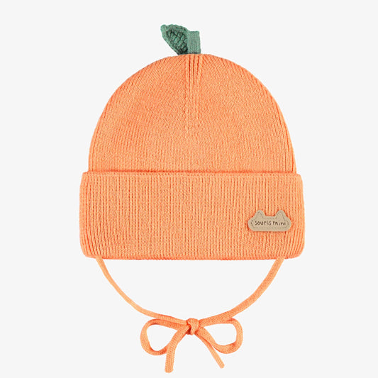 Souris Mini Knit Newborn Hat in Orange