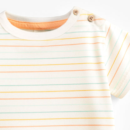Souris Mini Cream T-Shirt in Orange Stripe