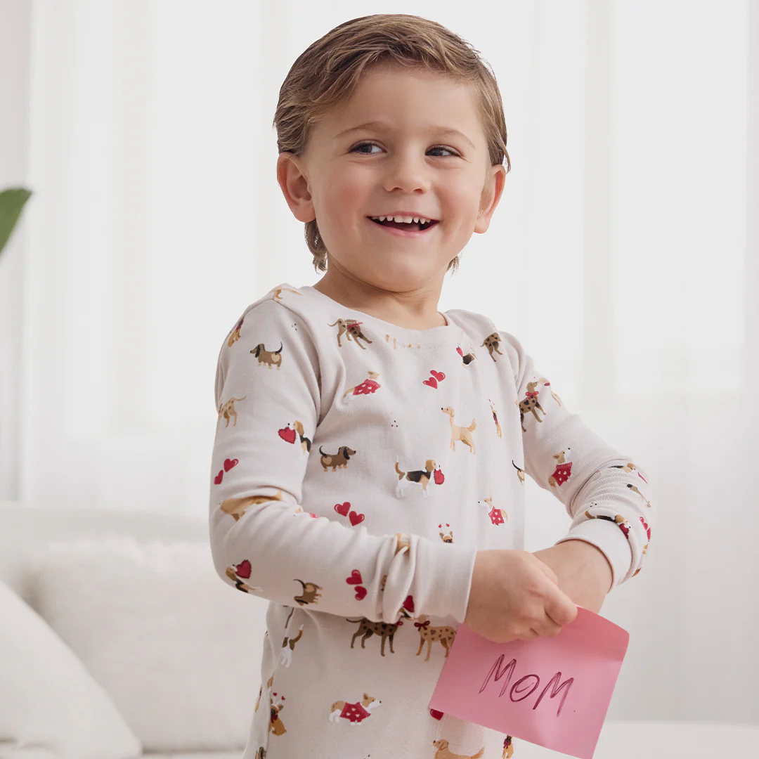 Petit Lem 2 Piece Pj Set in Puppy Love