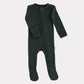 Pip + Phee Ribbed Bamboo Footed Sleeper in Hunter