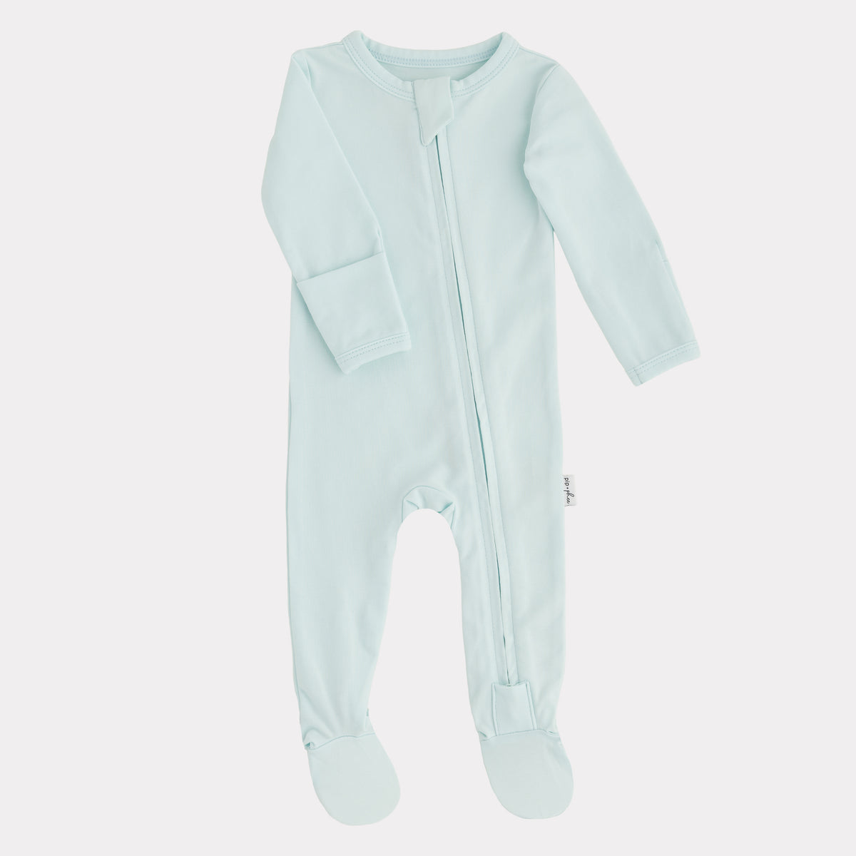 Pip + Phee Cotton Footed Sleeper in Dew Drop