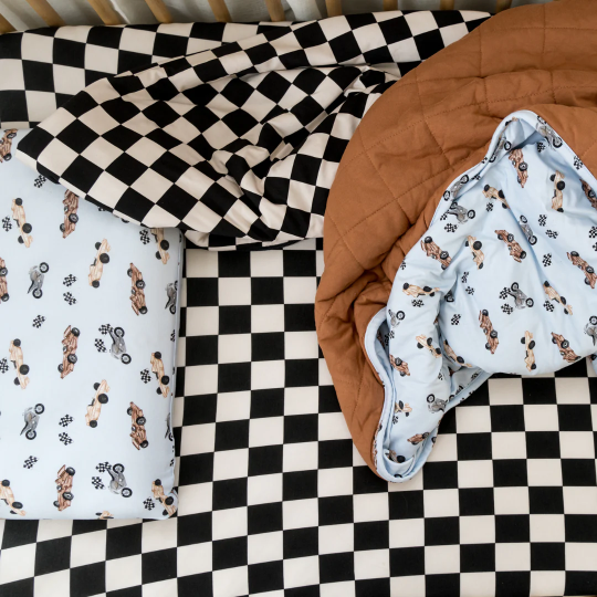 Pip + Phee Bamboo 1 TOG Blanket in Vintage Cars