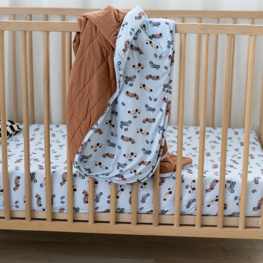 Pip + Phee Bamboo 1 TOG Blanket in Vintage Cars