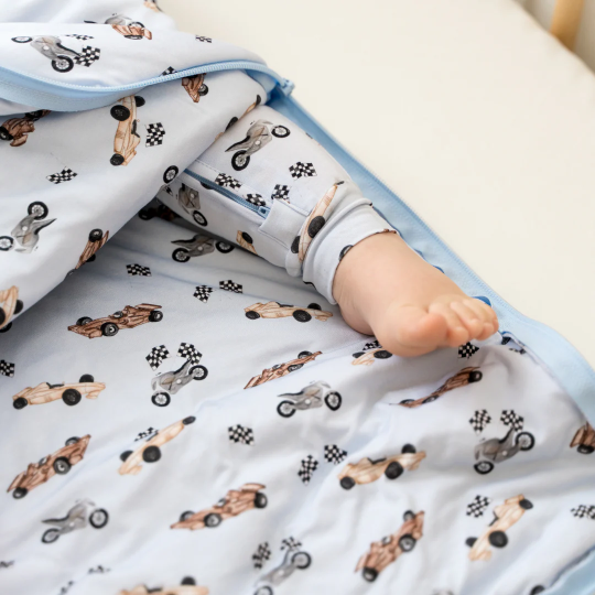 Pip + Phee Bamboo 1 TOG Sleep Bag in Vintage Cars