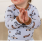 Pip + Phee 2 Piece Bamboo Pj Set in Vintage Cars