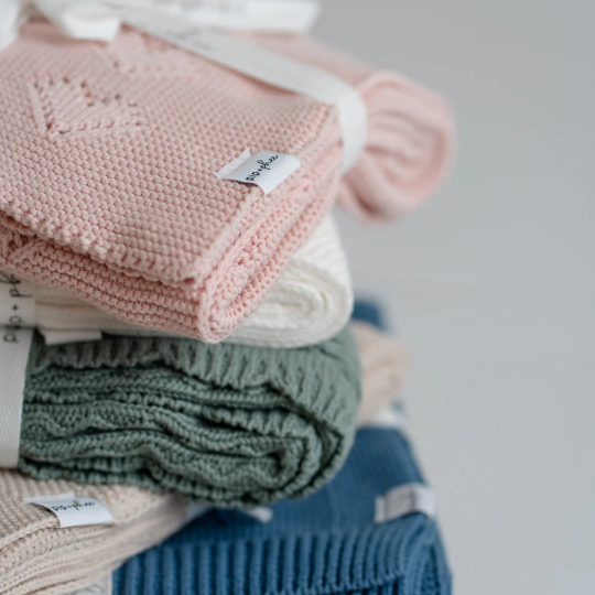 Pip + Phee Cotton Blanket in Dusk