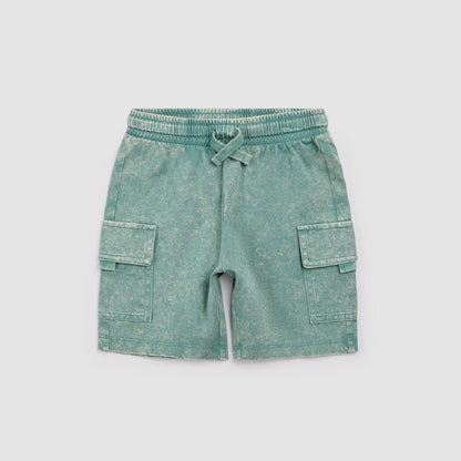 Miles the Label NYC Acid Wash Cargo Short
