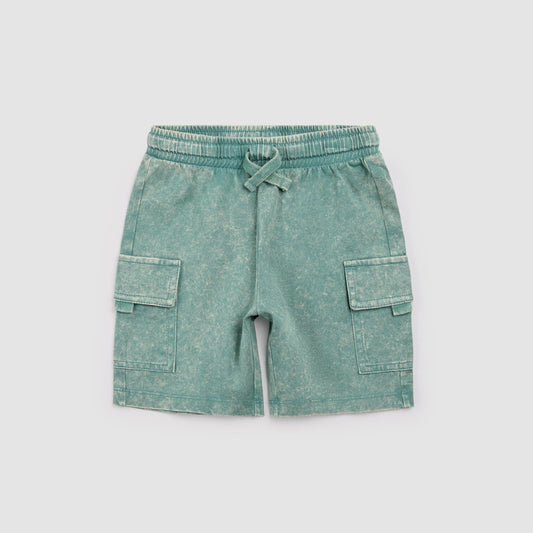 Miles the Label NYC Acid Wash Cargo Short