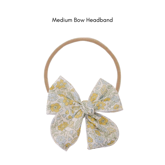 Mebie Baby Sunny Floral Headband Bow