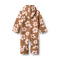 Wheat Allo Fleece Suit in Warm Hazel Flowers