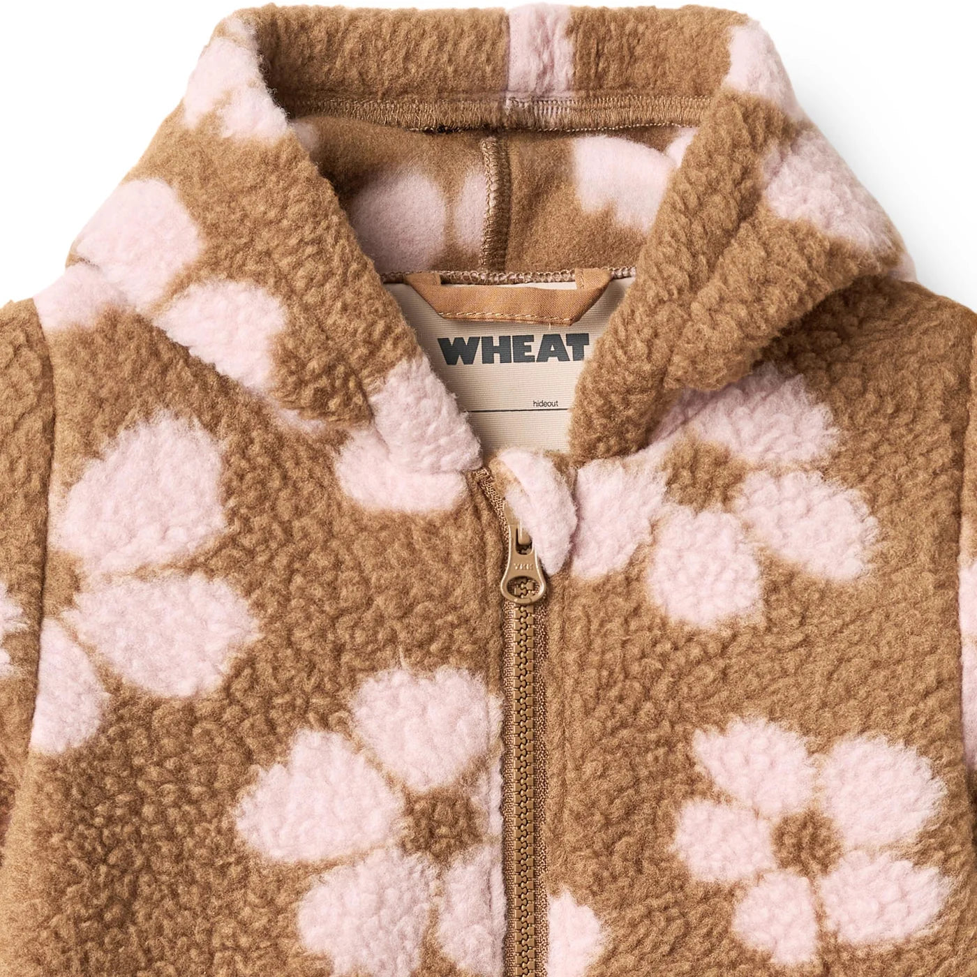 Wheat Allo Fleece Suit in Warm Hazel Flowers