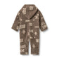 Wheat Allo Fleece Suit in Dry Wood Jacquard