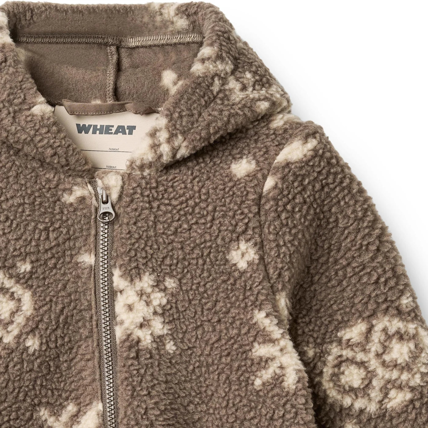 Wheat Allo Fleece Suit in Dry Wood Jacquard