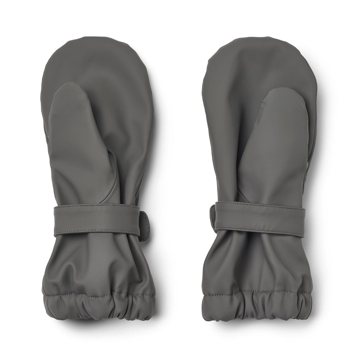 Wheat Rily Rain Mittens in Dark Charcoal