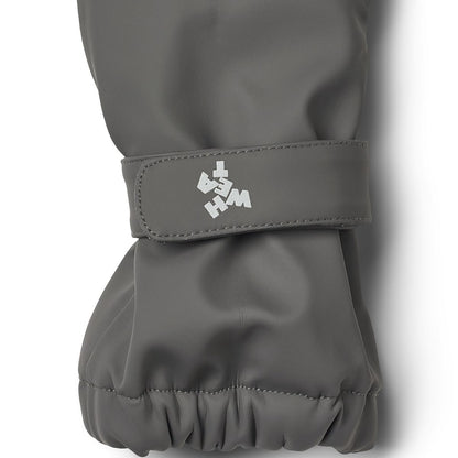 Wheat Rily Rain Mittens in Dark Charcoal
