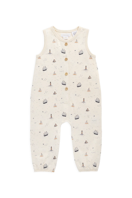 Jamie Kay Organic Cotton Rupert Onepiece in Sailing Day