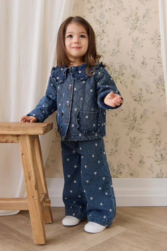 Jamie Kay Amandine Pant in Josie Floral Denim