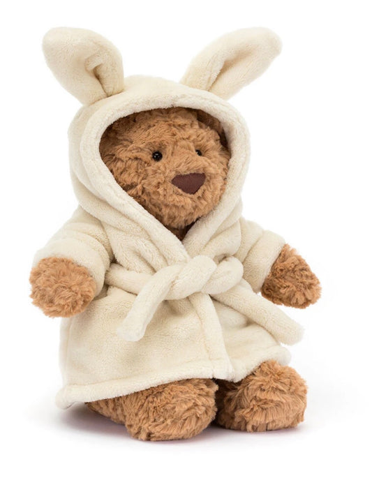 Jellycat Bartholomew Bear in his Bathrobe Outfit
