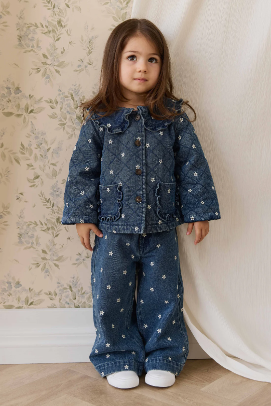 Jamie Kay Amandine Pant in Josie Floral Denim