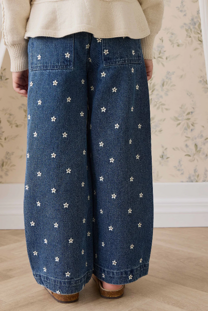 Jamie Kay Amandine Pant in Josie Floral Denim