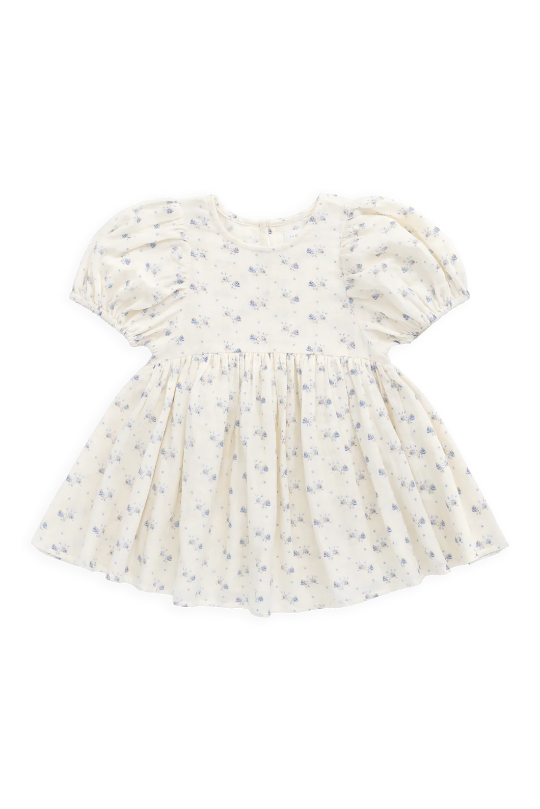 Jamie Kay Organic Cotton Muslin Frannie Dress in Molly Blue