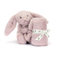 Jellycat Bashful Bunny Luxe Rosa Soother