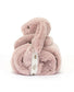 Jellycat Bashful Bunny Luxe Rosa Blankie