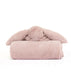 Jellycat Bashful Bunny Luxe Rosa Blankie