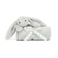 Jelliecat Bashful Silver Bunny Blankie