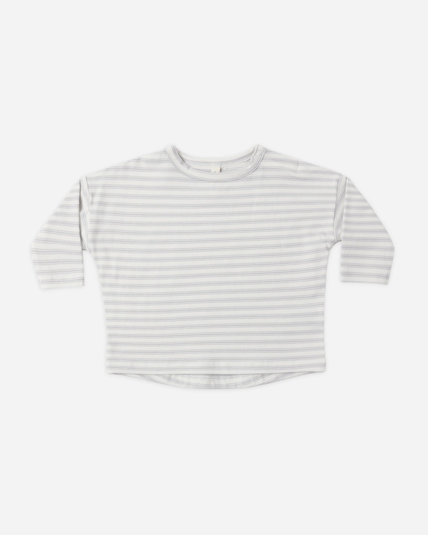 Quincy Mae Long Sleeve Top & Drawstring Pant Set in Cloud Stripe