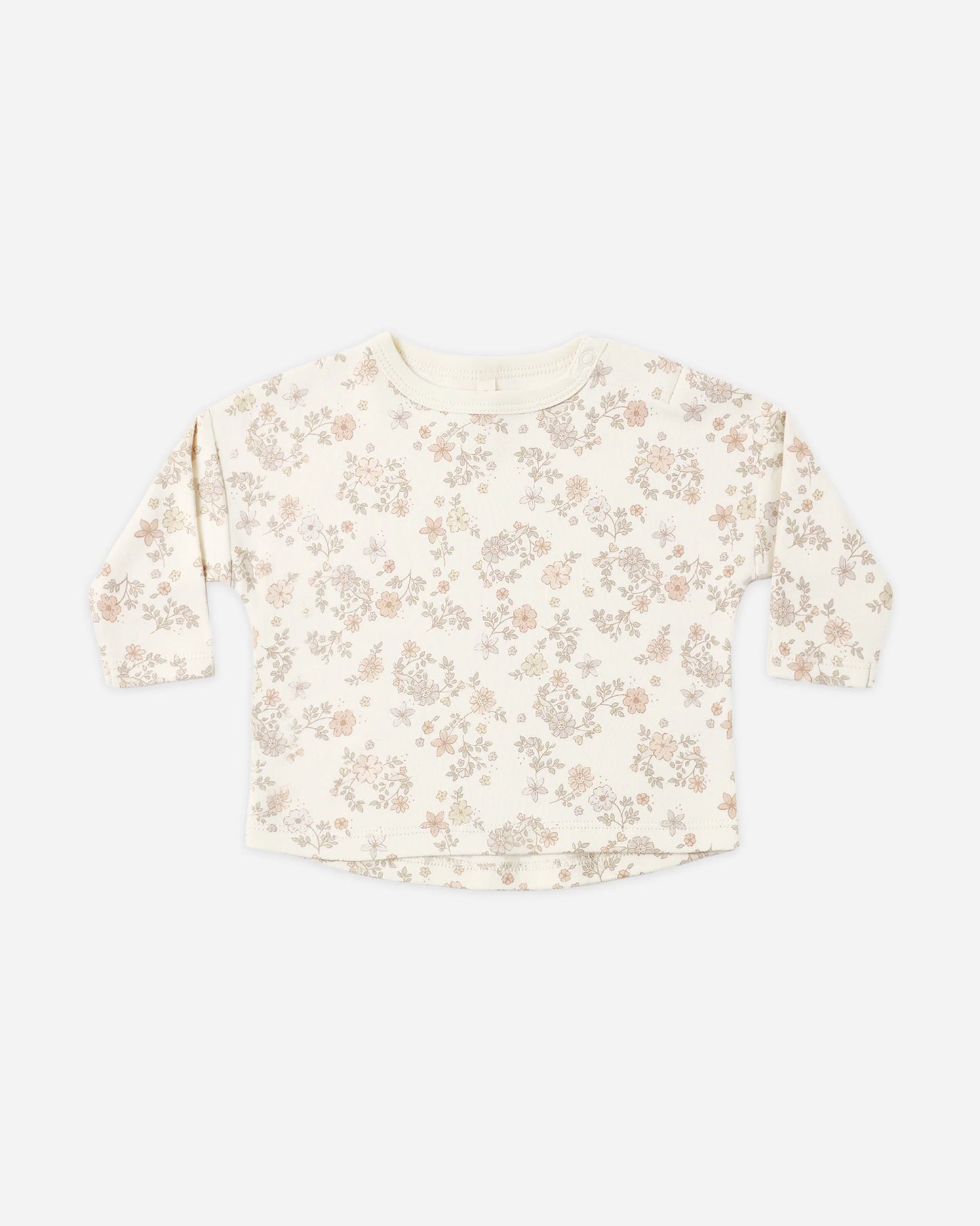 Quincy Mae Long Sleeve Top & Drawstring Pant Set in Floral Vine