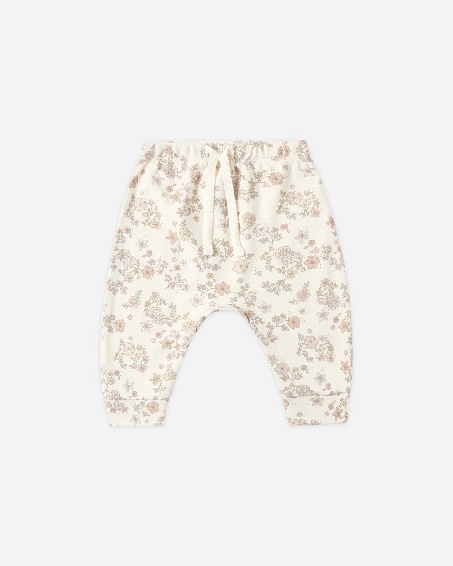 Quincy Mae Long Sleeve Top & Drawstring Pant Set in Floral Vine