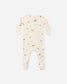 Quincy Mae Bamboo Zip Footie in Woodland