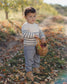 Quincy Mae Rex Sweater in Slate Stripe