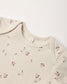 Quincy Mae Knotted Baby Gown & Hat Set in Fall Ditsy