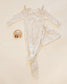 Quincy Mae Knotted Baby Gown & Hat Set in Celetial