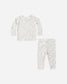 Quincy Mae Bamboo Pajama Set in Cloud Floral