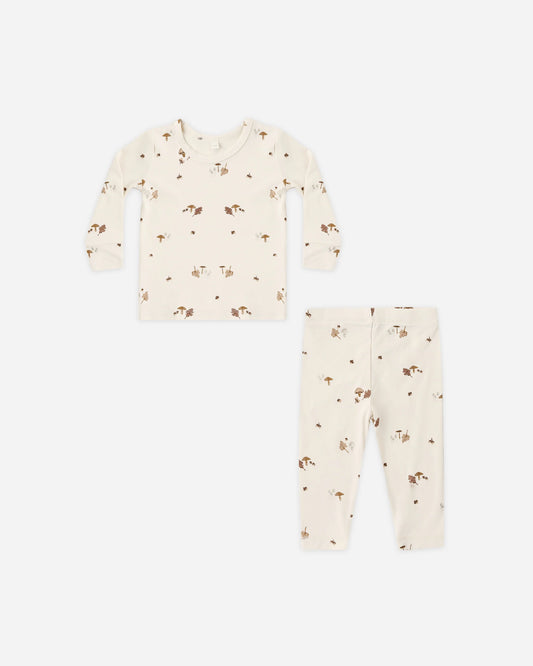 Quincy Mae Bamboo Pajama Set in Woodland